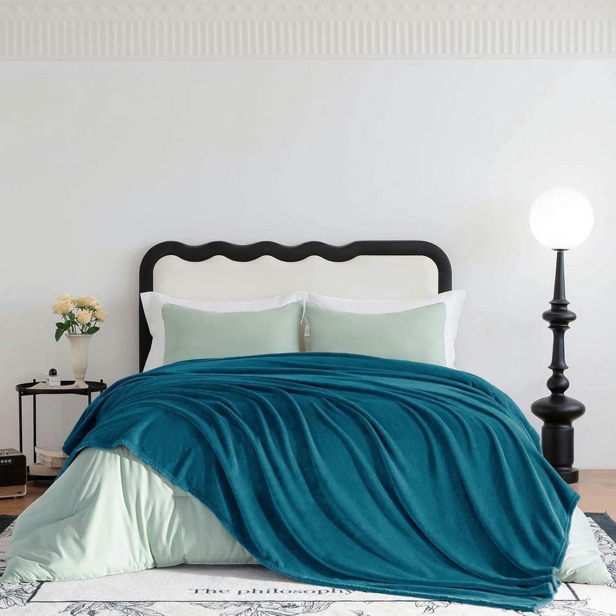 KUSCHELDECKE Flanell 130 x 150 cm Türkis - Türkis, Textil (130/150cm)