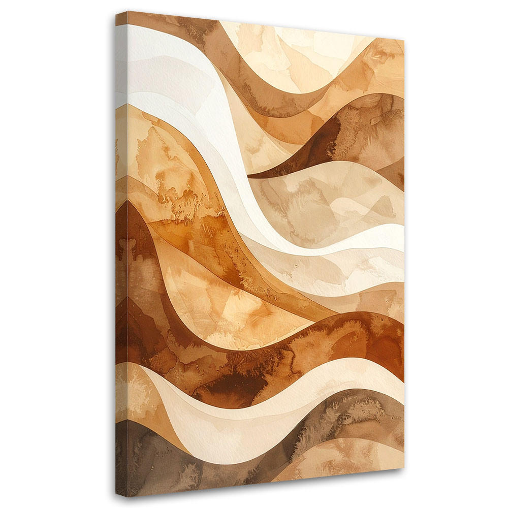 LEINWANDBILD 3D und geometrisch 80x120cm - Beige, Textil (80/120cm) - Feeby