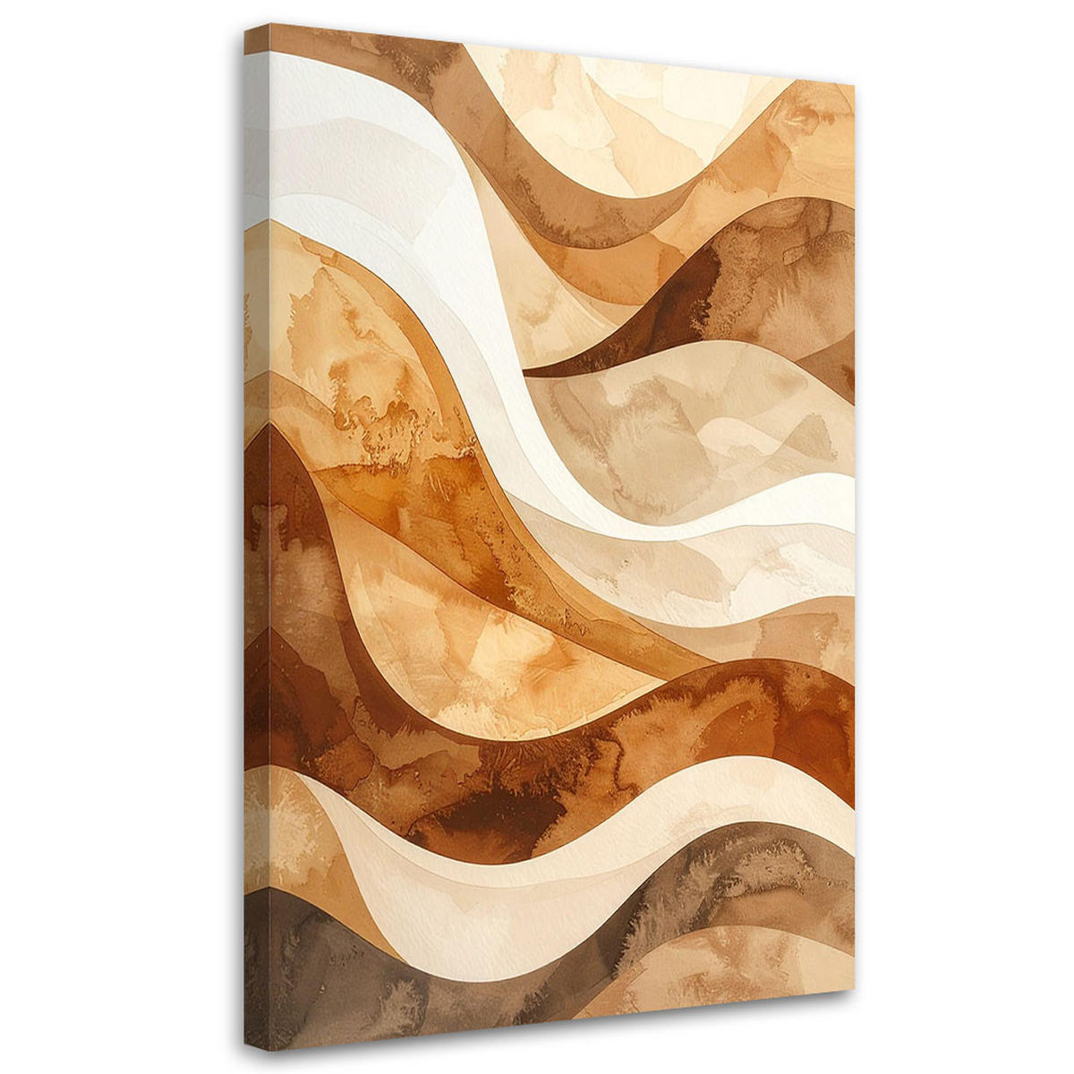 LEINWANDBILD 3D und geometrisch 80x120cm - Beige, Textil (80/120cm) - Feeby