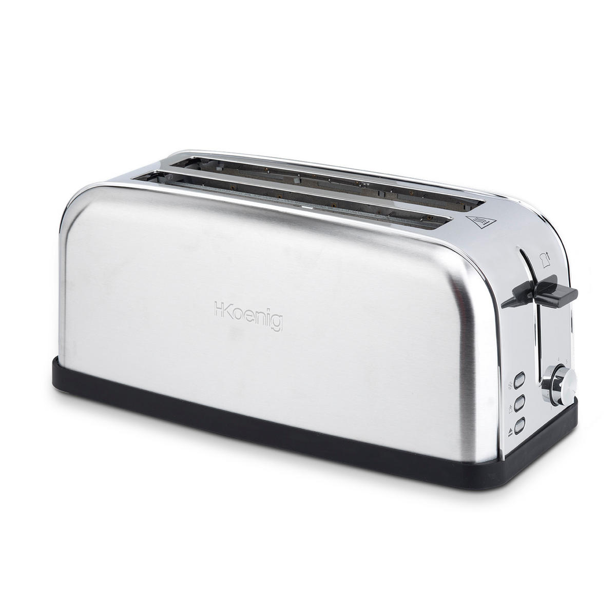 TOASTER TOAS28 Silber, Grill-Toaster, Spezial Baguettes - Grau, Metall (41.6/18.5/17.4cm) - HKoenig