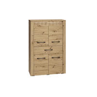 HIGHBOARD Artis Artisan Eiche 92 / 40 / 140cm - Eiche Artisan/Braun, Holz/Holzwerkstoff (92/140/40cm) - Feldmann-Wohnen