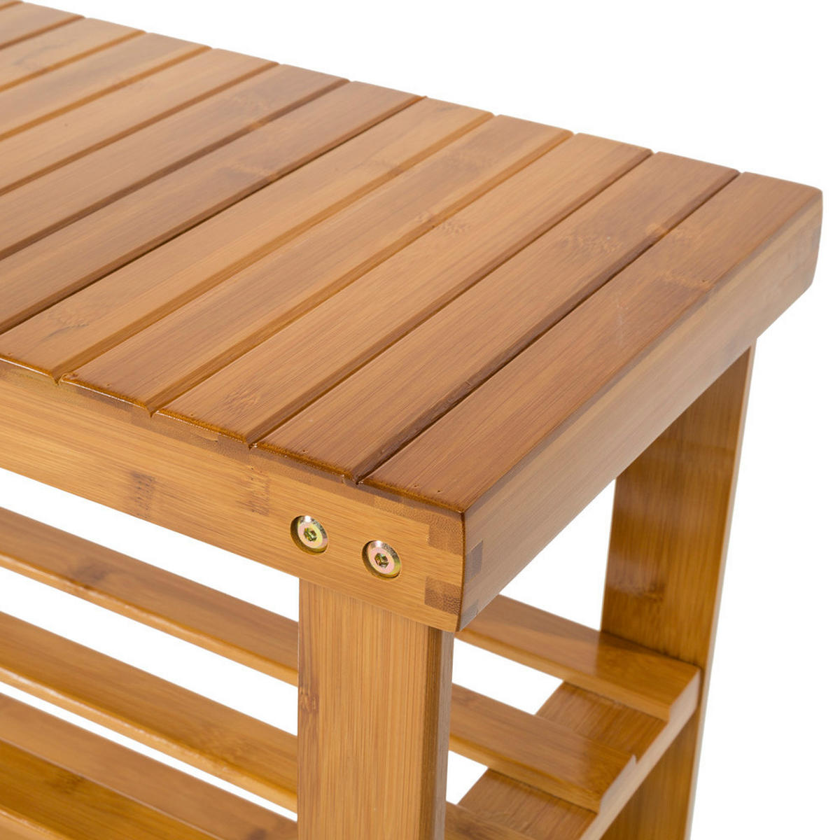 SCHUHBANK Silke,70 x 28 x 45,5 cm,braun - Braun, Holz (28/45.5/70cm) - tectake