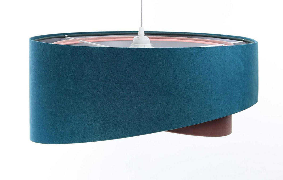 HÄNGELEUCHTE Rosa 50/23 cm - Blau, Kunststoff (50/1.3/23cm) - ONZENO