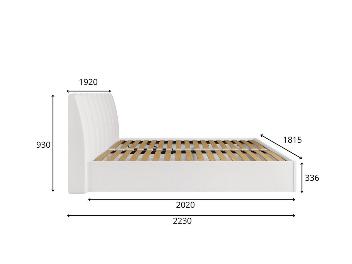 BETT ITAVIA – Liegefläche 160×200 cm – mit Bettkasten Alpinweiß - Weiß, Holzwerkstoff (160/200cm) - Milaros Markt