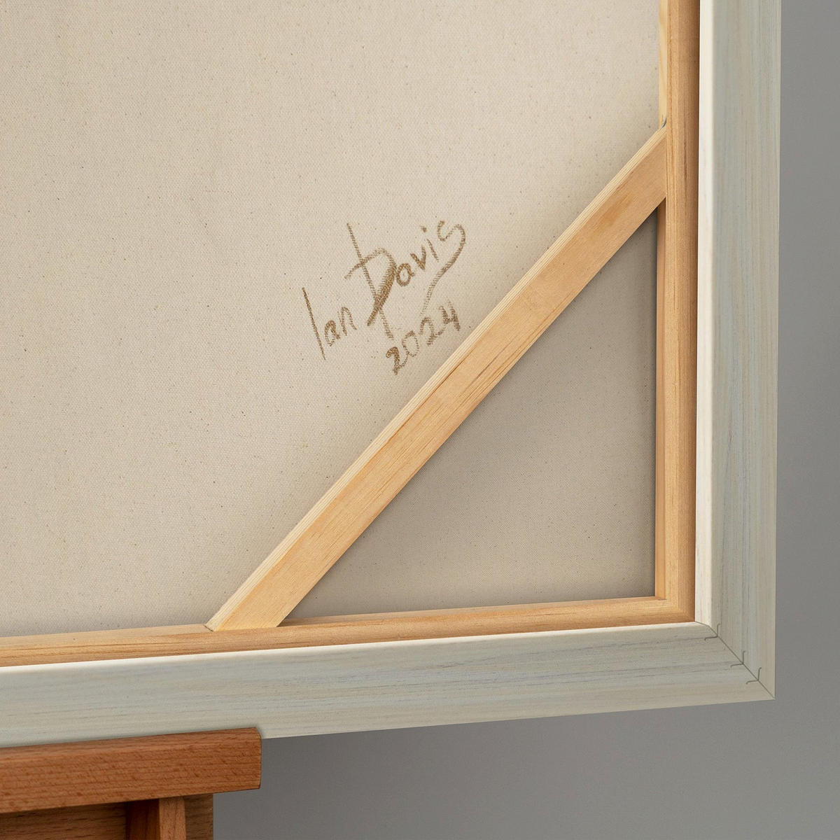 GEMÄLDE Sanfter Zeitfluss Schattenfugenrahmen Beige 120x80 cm - Beige, Holz (120/80cm) - YS-art gallery