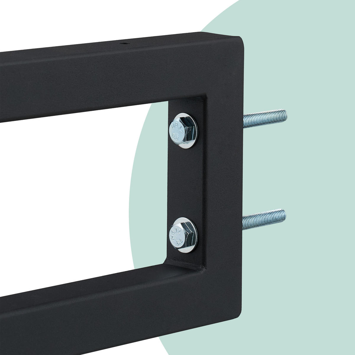 2XWANDKONSOLE - Weiß, Metall (50/3/15cm) - Relaxdays