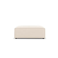 POUF Jodie aus Samt leichtes beige - Beige, Textil (80/40/102cm) - Micadoni