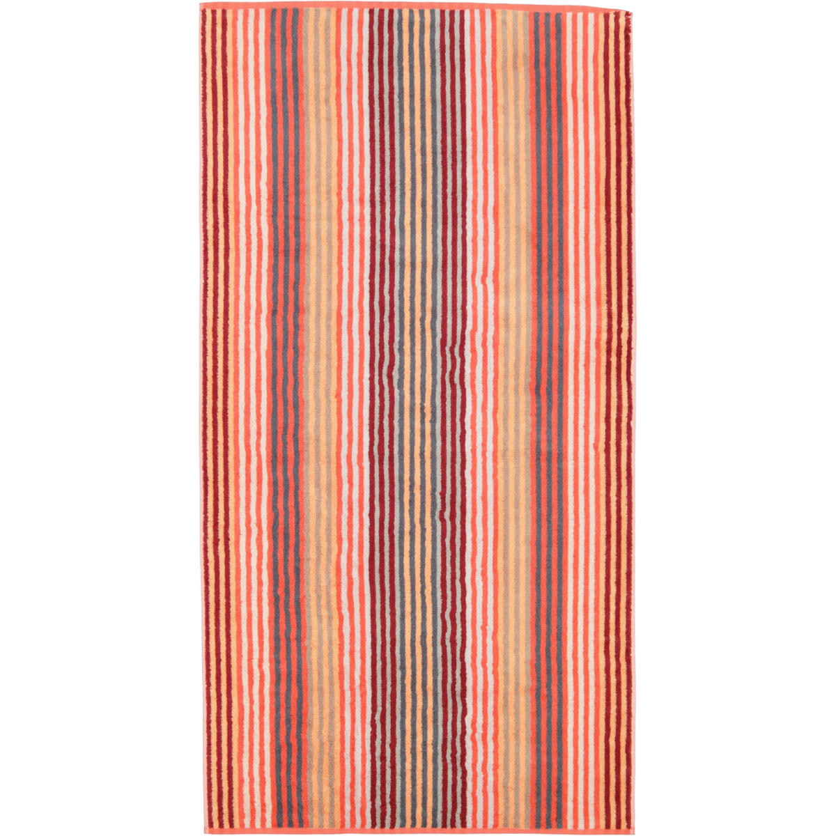 HANDTÜCHER UNIQUE STREIFEN 944 KORALLE - 22 - Rot, Textil (70/140cm) - Cawö