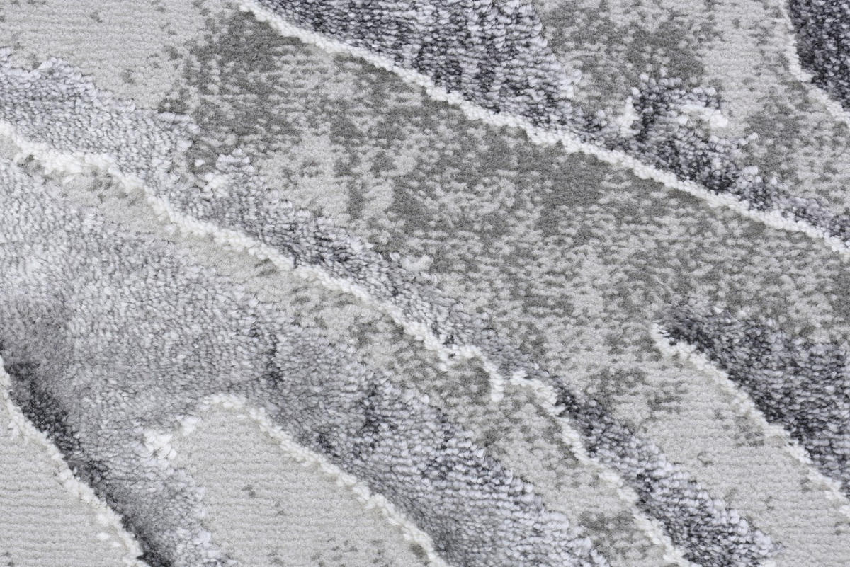 KOBEREC grafitový sivý abstraktný - 140 x 200 cm - sivá, textil (140/200cm) - Mazovia
