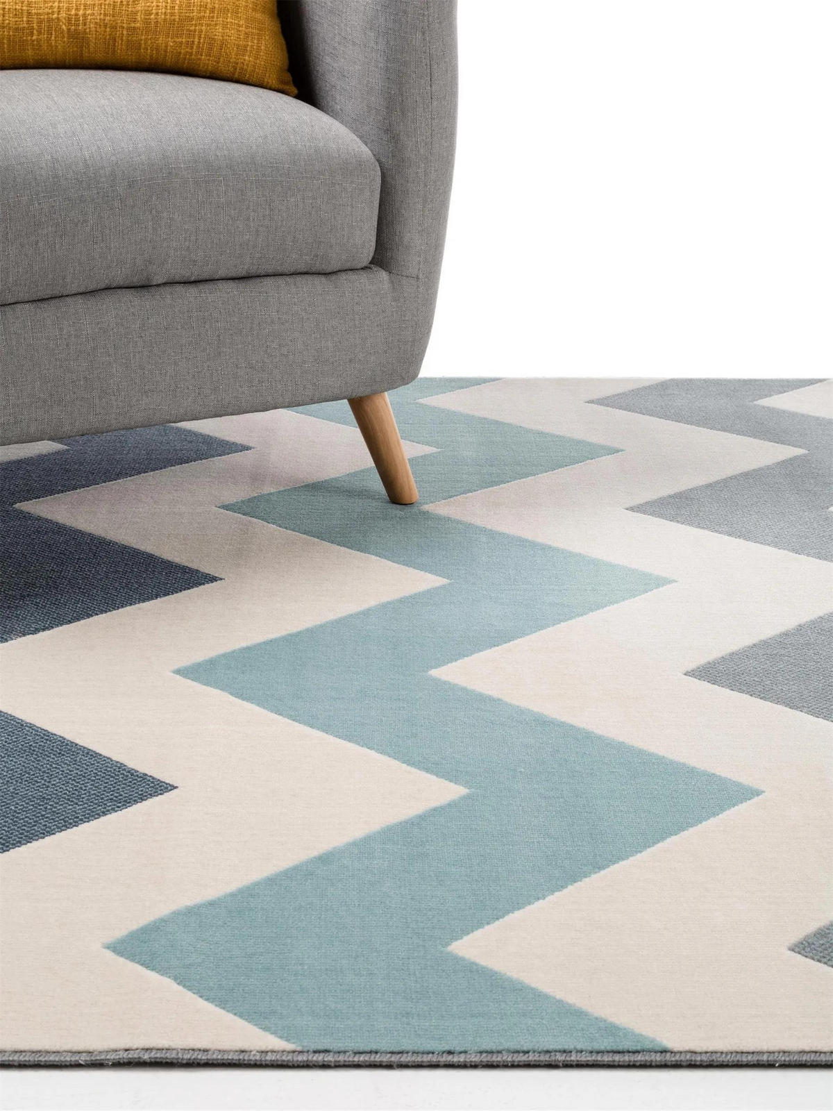 TEPPICH Dessert Blau 140x200 cm - Blau, Textil (140/200cm) - benuta Pop