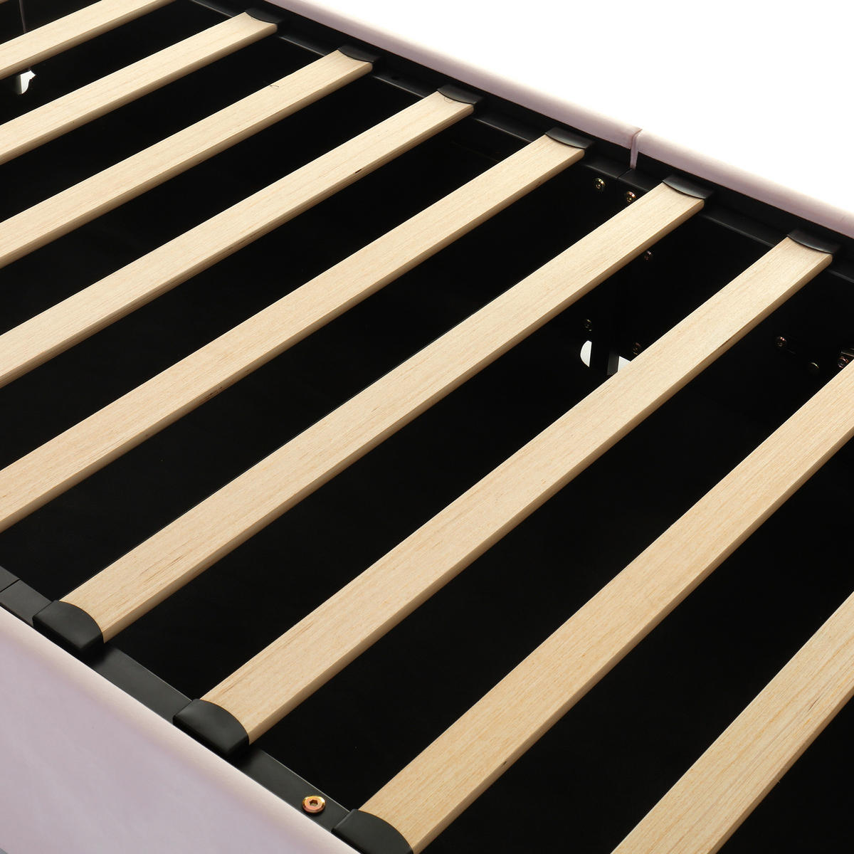 POLSTERBETT 90x200 Samt Lattenrost Kopfteil Rosa - Pink, Holzwerkstoff - FLIEKS