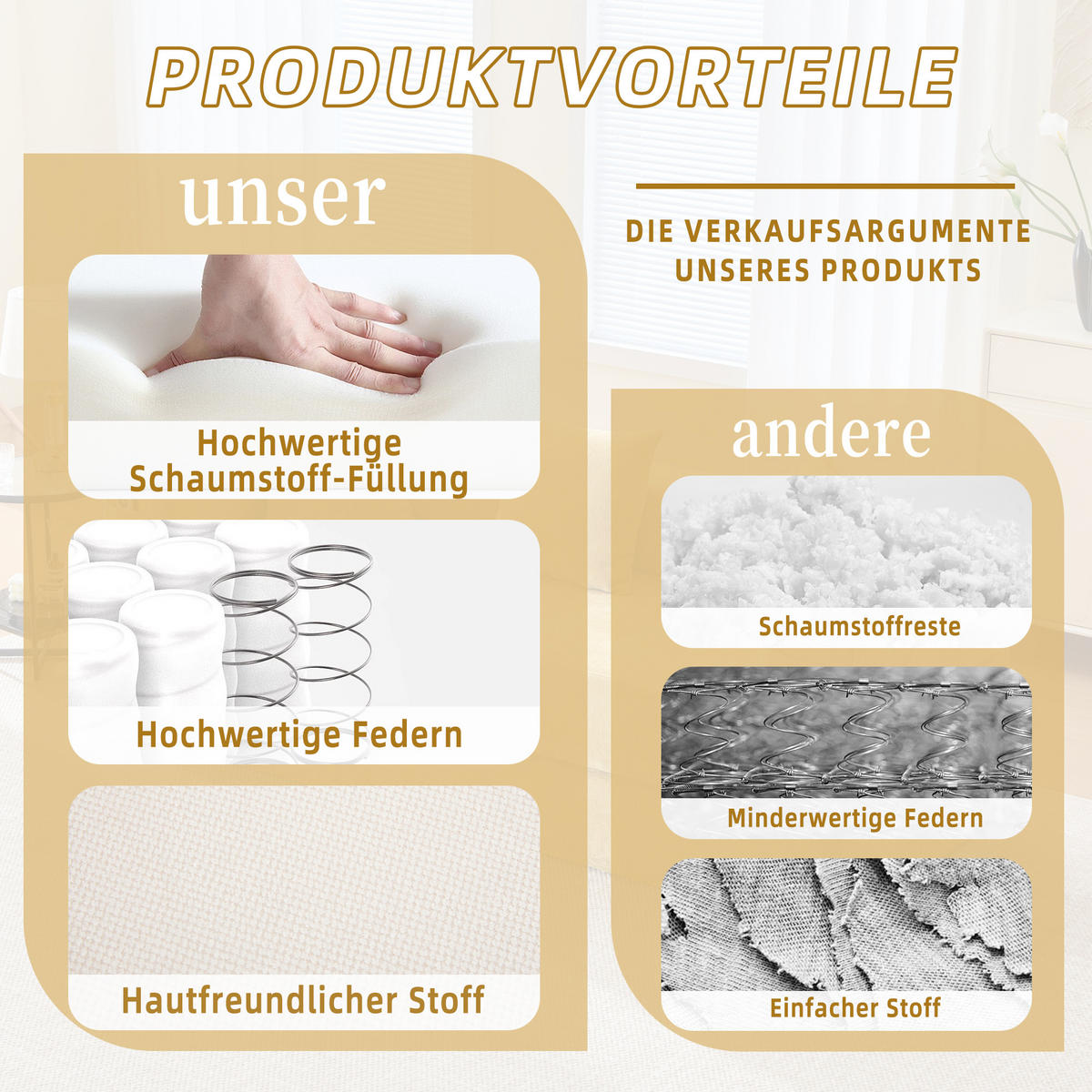 3-SITZER SOFA Chenille Beige mit Seitentaschen, Reißverschluss und rutschfester Unterseite - Beige, Holzwerkstoff/Textil (198/60/79cm) - WISHDOR