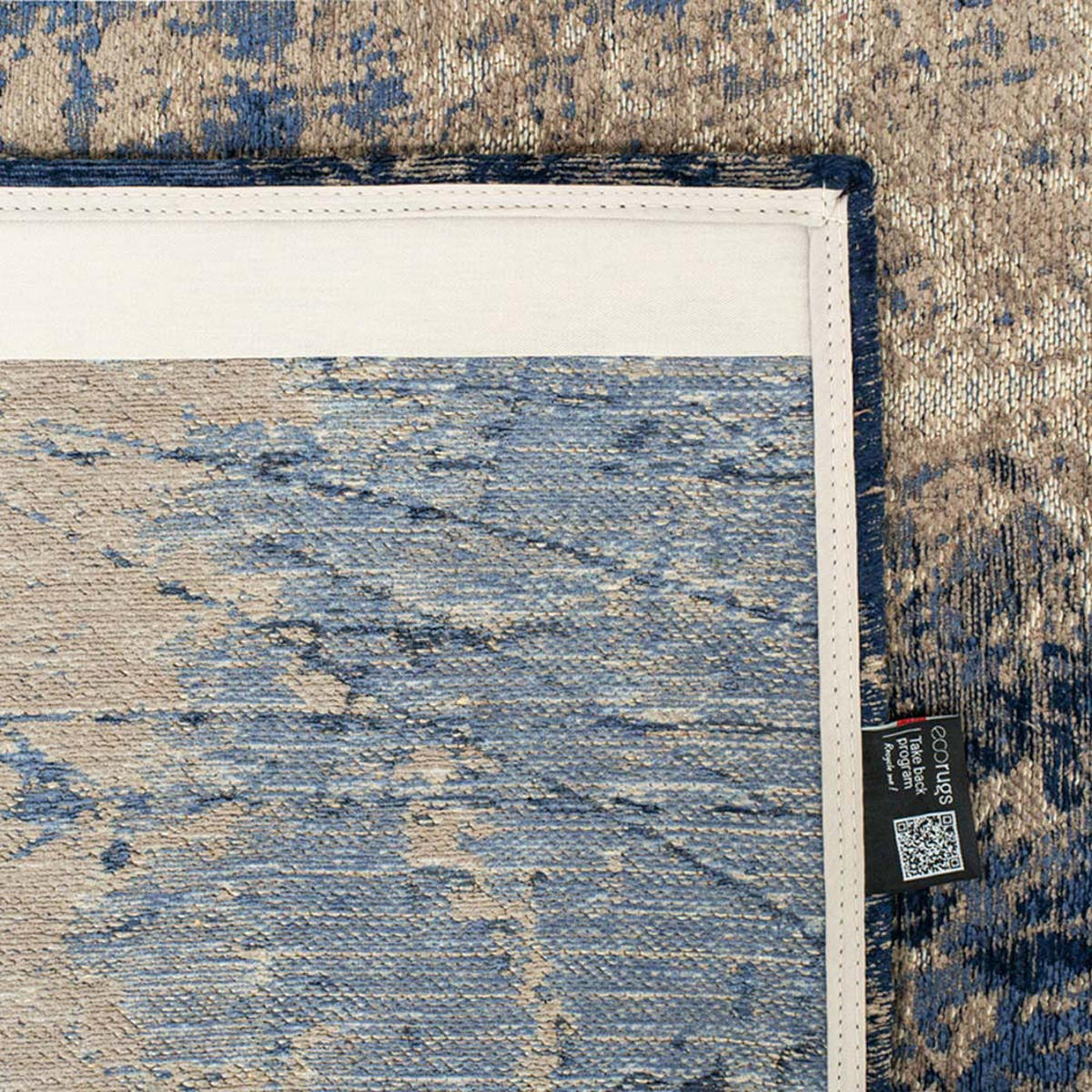 TEPPICH Abyss Blue Mad Men Cracks 80/150 cm - Blau, Textil (80/150cm) - Louis De Poortere