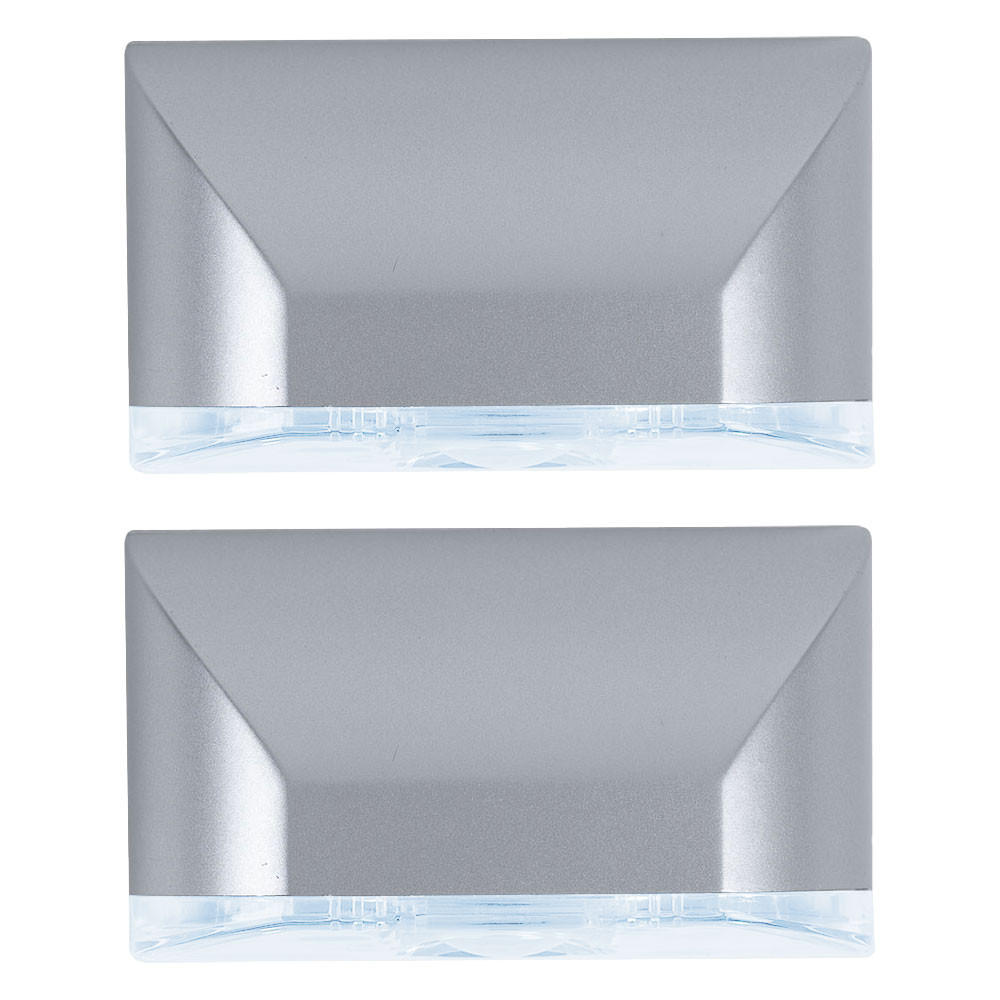 LED WANDLEUCHTE Silber mit Bewegungsmelder - Silberfarben, Kunststoff (3.5/4.5/8cm)