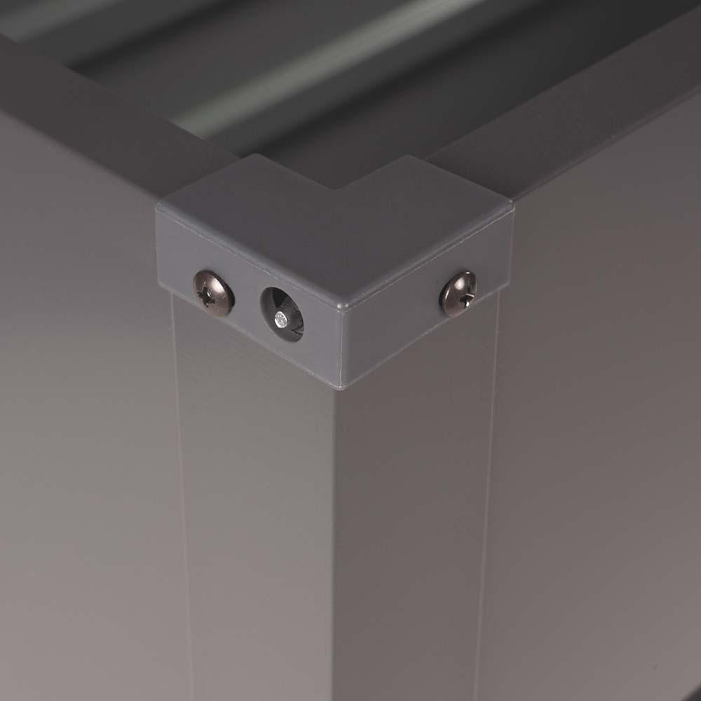 METALLAUFBEWAHRUNGSBOX MEGABOX XXL - Größe: 600L - Anthrazit, Metall (64/62/158cm) - Home Deluxe
