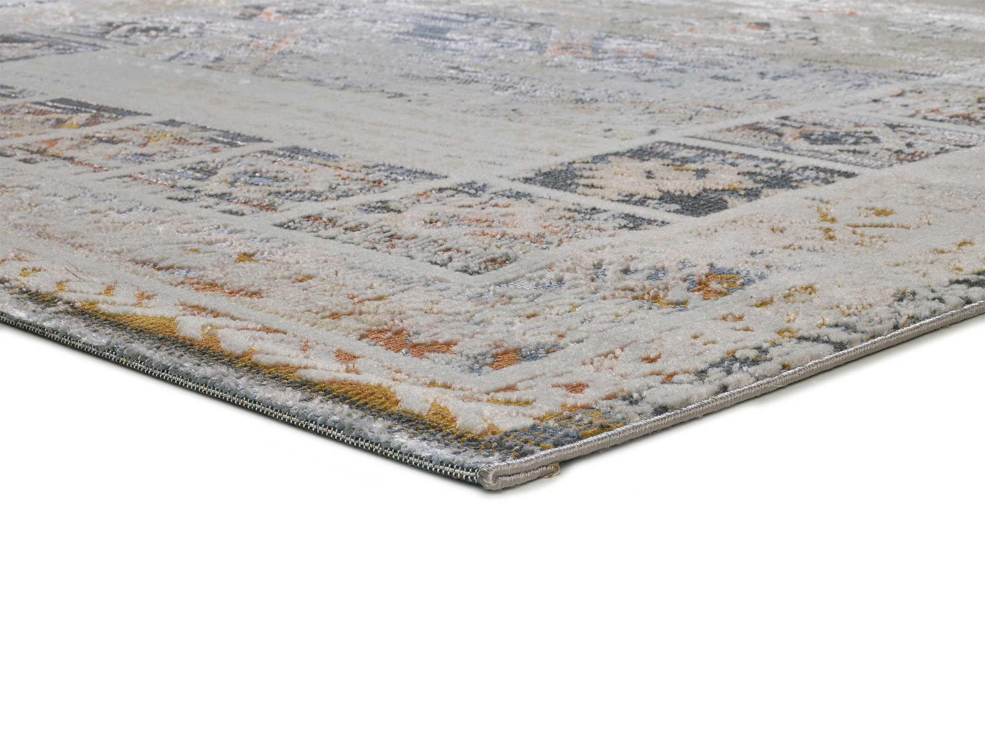 VINTAGE-TEPPICHE Beige Kilis 77/150 cm - Pastellblau/Beige, Naturmaterialien/Textil (77/150cm) - Atticgo