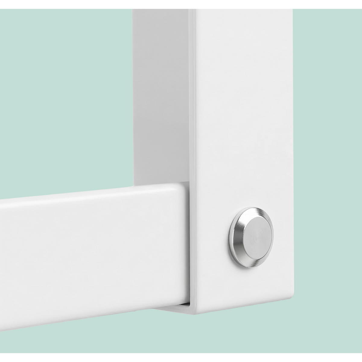 SUŠIAK bielizne - biela, kov (40.5/25/25cm) - Relaxdays