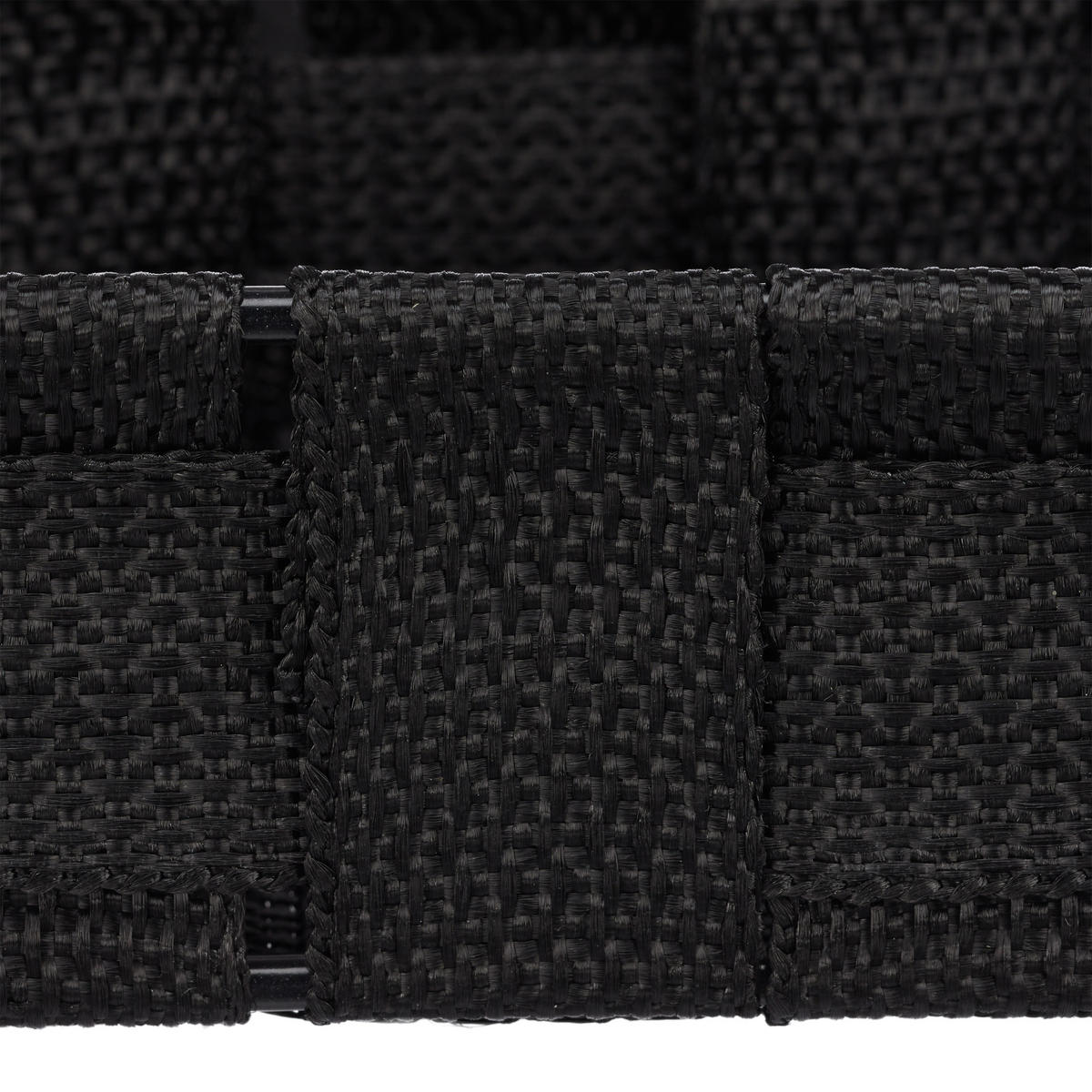 BESTECKKASTEN - Schwarz, Kunststoff/Metall (26/4.5/36cm) - Relaxdays