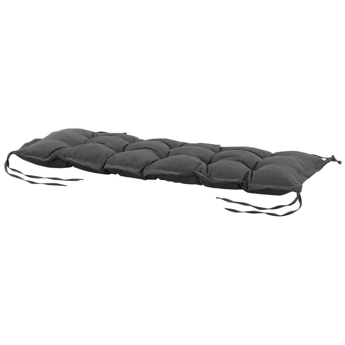 SITZKISSEN DE-16673 Dunkelgrau - Grau, Textil (100/40/10cm) - ComfortXL