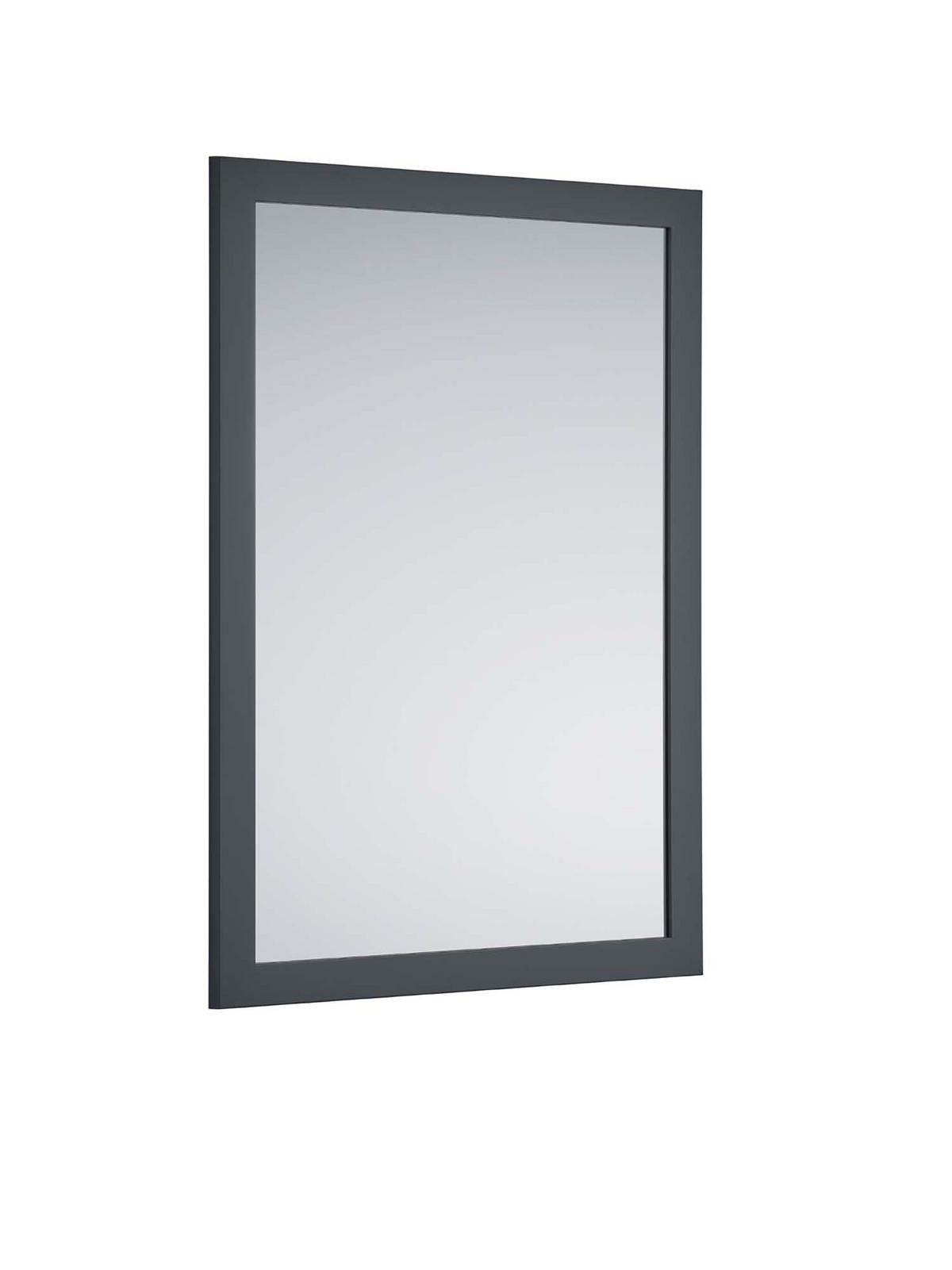 WANDSPIEGEL Kim Anthrazit - 48 x 68cm - Anthrazit, Holzwerkstoff (48/68/3cm) - Niermann