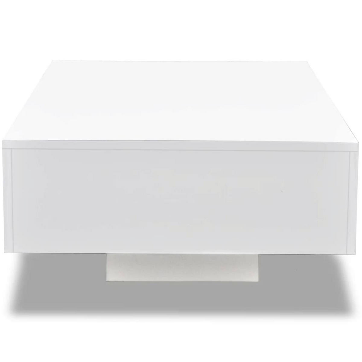 COUCHTISCH Hochglanz-Weiß - Weiß, Holzwerkstoff (88/55/31cm) - furnicato