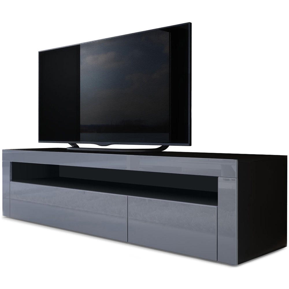 Vladon Lowboard Grau 155x46x40 cm