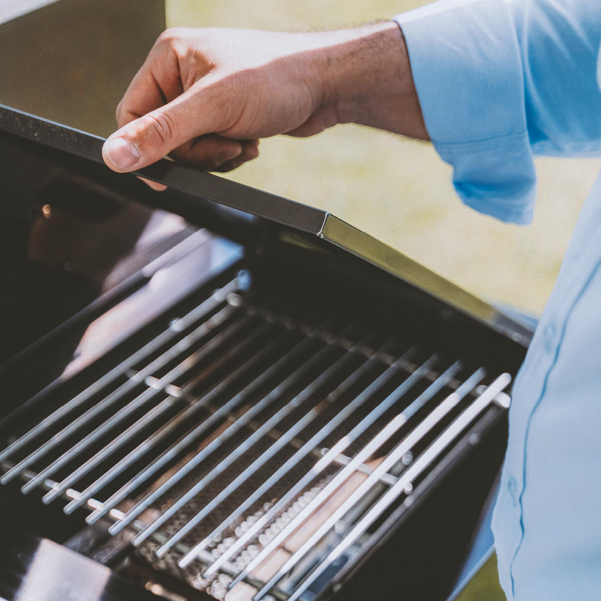 GORILLER® BLACKBACK L4 Outdoor-Küche, Gasgrill mit Kühlschrank, Waschbecken, Extra-Arbeitsfläche und Stauraum, Edelstahl, Schwarz - Schwarz Hochglanz, Metall (383/90/58cm) - Goriller