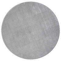 KURZFLOR-TEPPICH Flair 177 Grau 200x200 cm - Grau, Textil (200/200cm) - carpet city