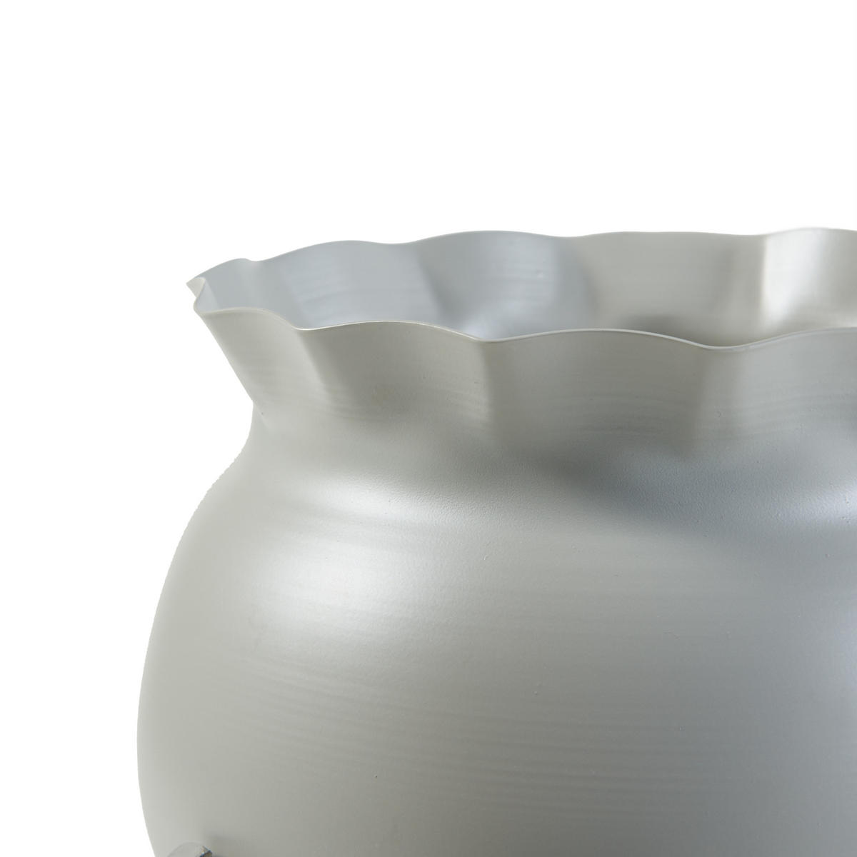 BLUMENSTÄNDER Altena - Hellgrau, Metall (40/40/80.5cm) - [en.casa]