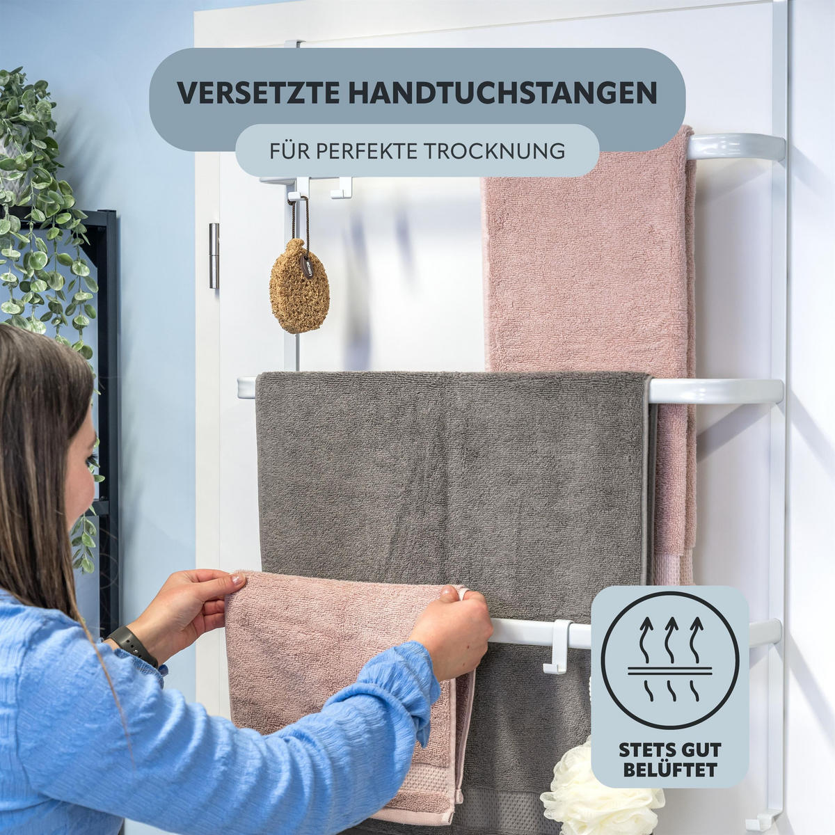 TÜR-HÄNGEREGAL, weiß, Metall - Weiß, Metall (65/86/17cm) - bremermann