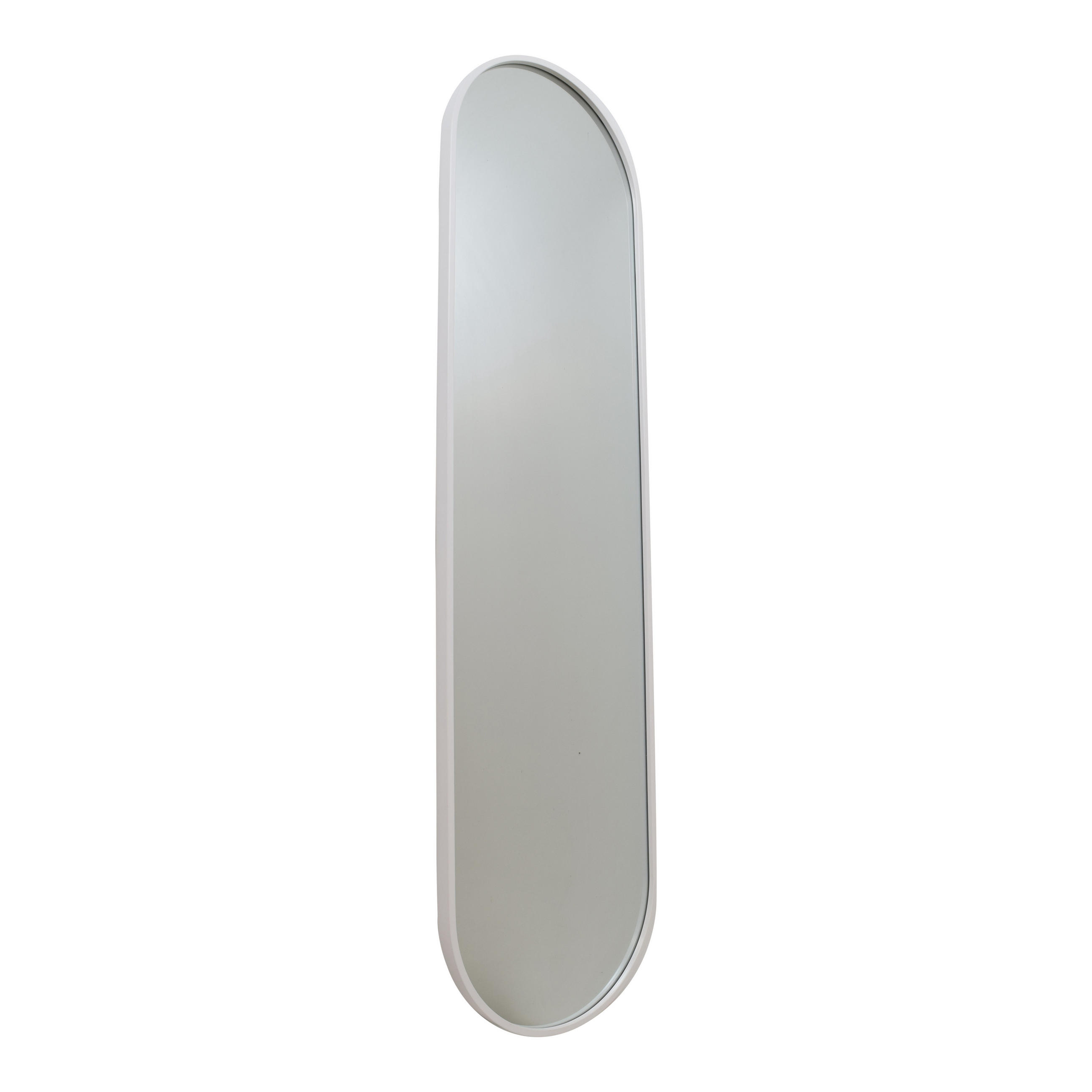 WANDSPIEGEL Boston Weiß - Weiß, Metall (40/150/4cm) - Fragix