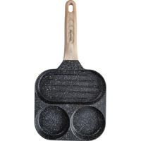EIERPFANNE Schwarz 36/18.5/2.5 cm KB7816 - Schwarz, Metall (36cm) - Klausberg 