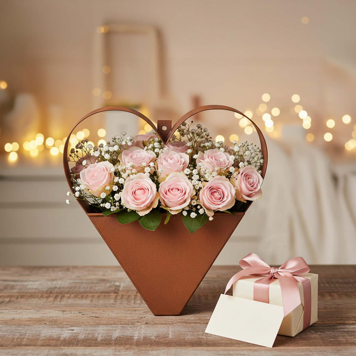 GARTENDEKO - Braun, Metall (27cm) - Relaxdays