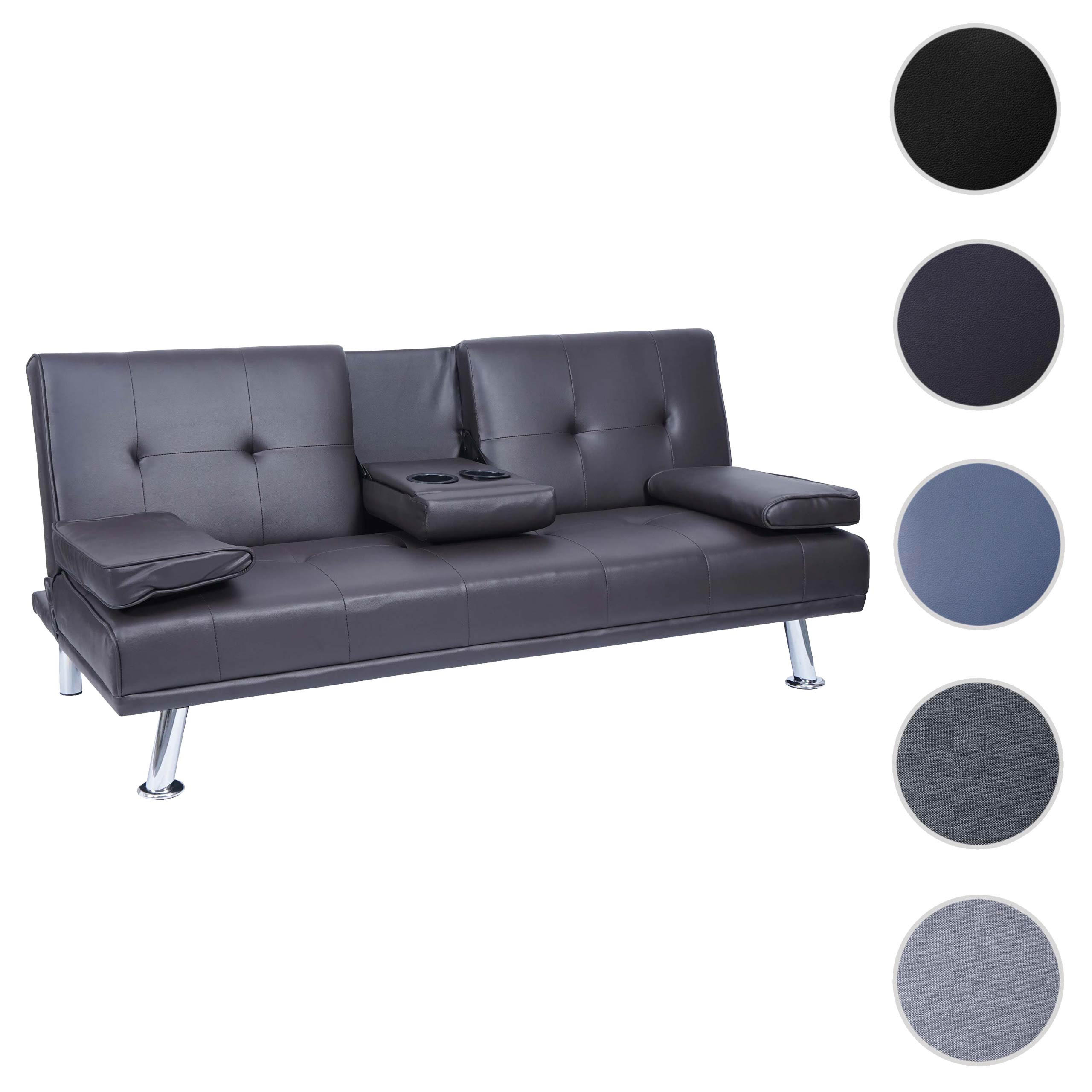 3ER-SOFA Braun - Braun, Textil (166/77/81cm) - MCW