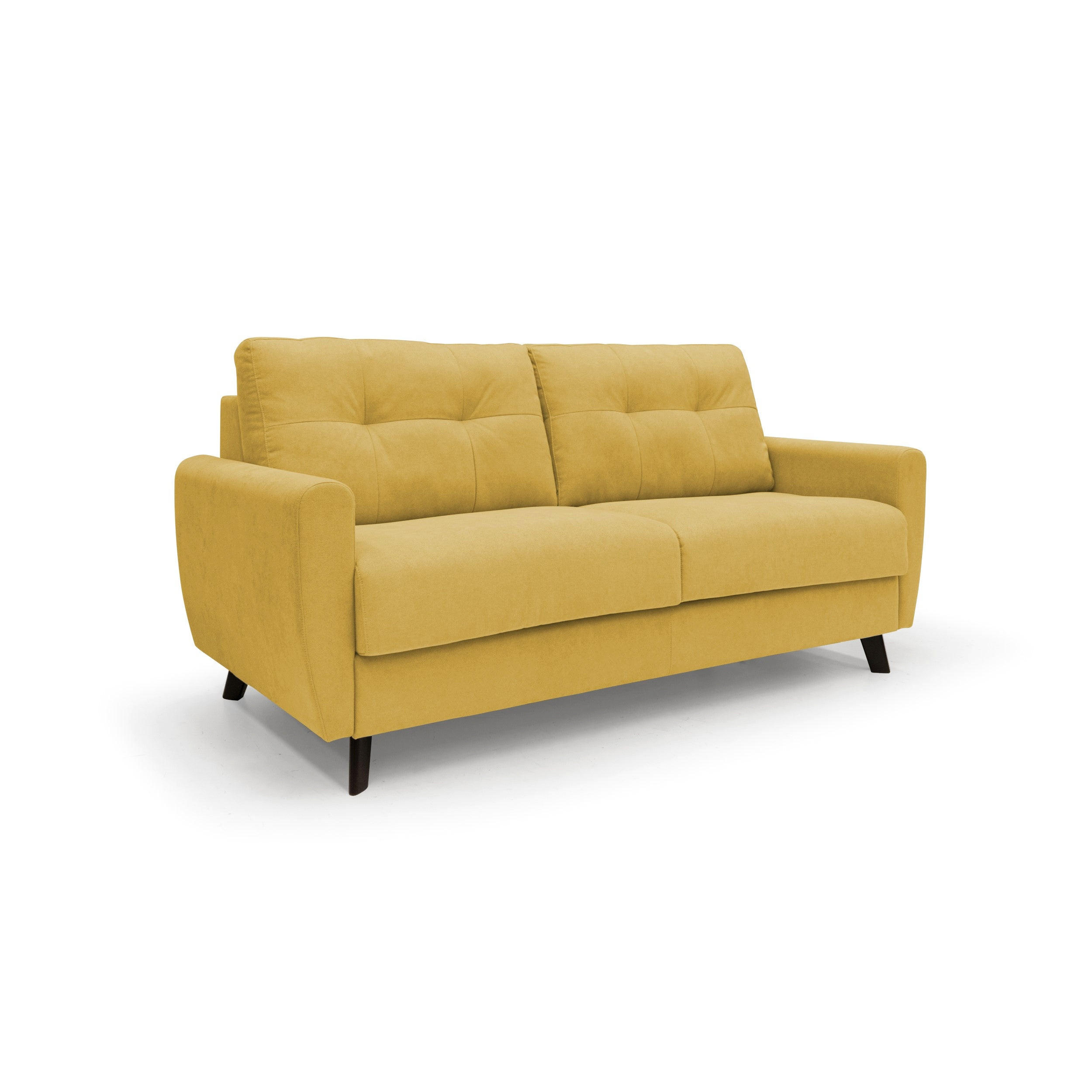 SCHLAFSOFA Callisto - Gelb, Textil (208/97/96cm) - Divani.store