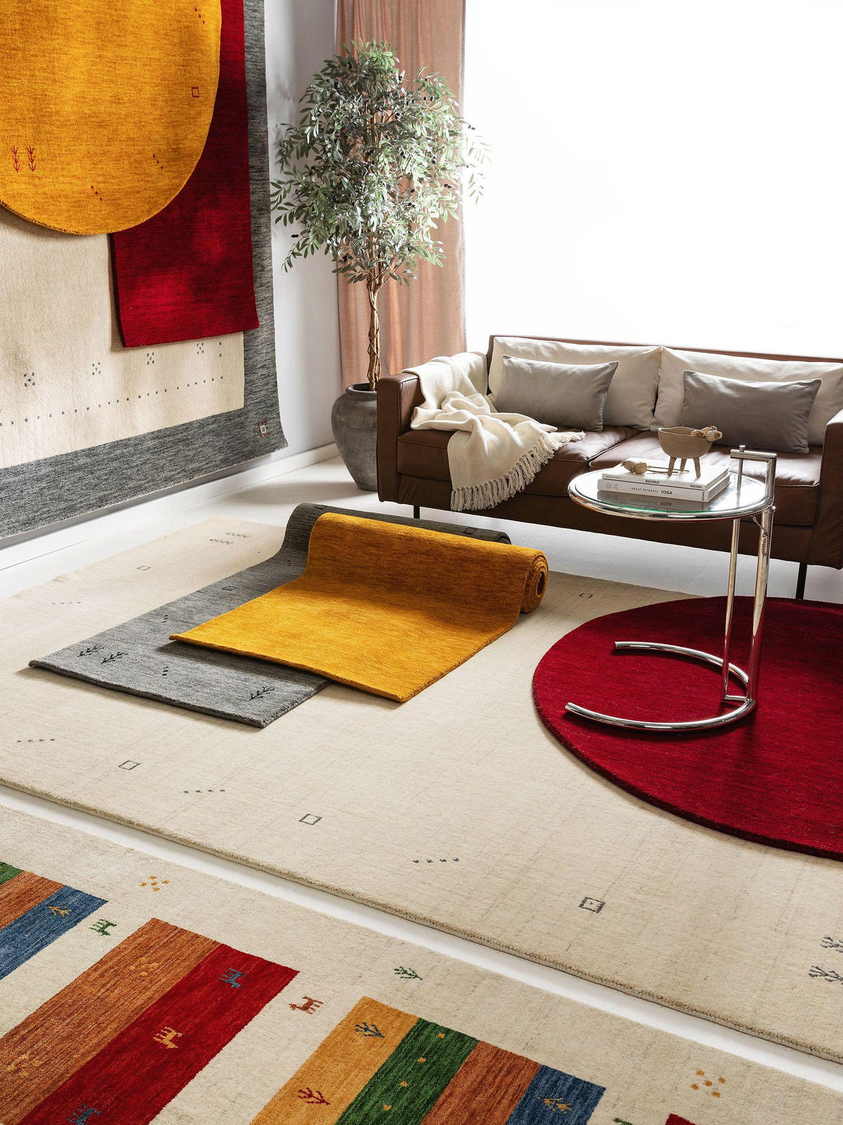 WOLLTEPPICH-LÄUFER Jamal Rot 80x250 cm - Rot, Textil (80/250cm) - benuta Nest