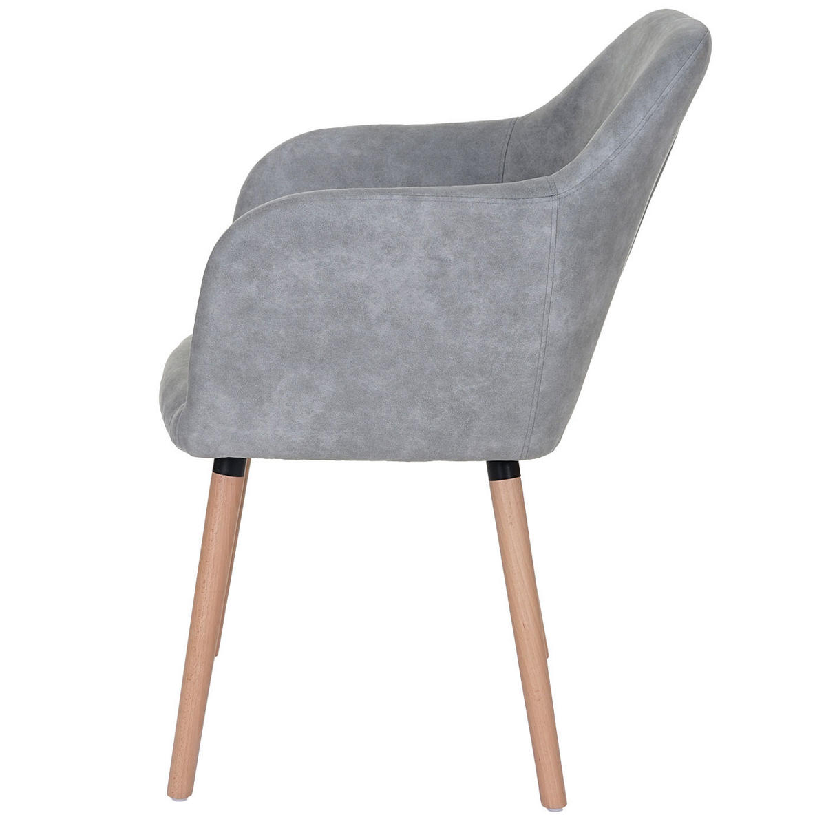 ESSZIMMERSTUHL Beton Dekor - Grau, Textil (58/88/64cm) - MCW