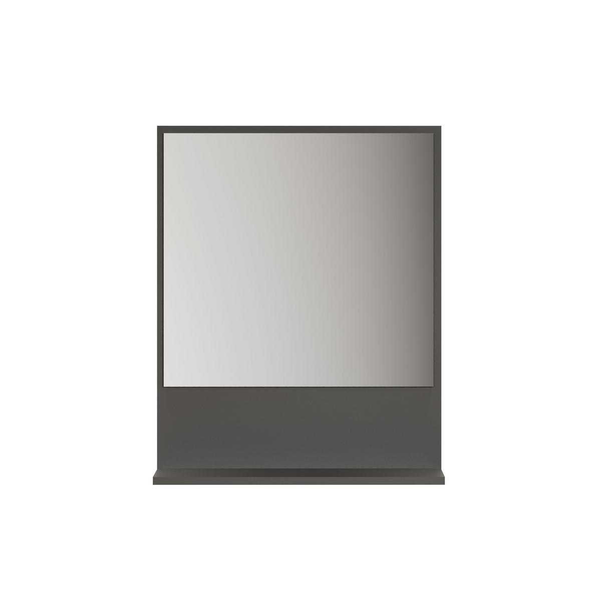 WANDSPIEGEL PureBliss Anthrazit - Anthrazit, Holzwerkstoff (60/74/14cm) - Trendteam