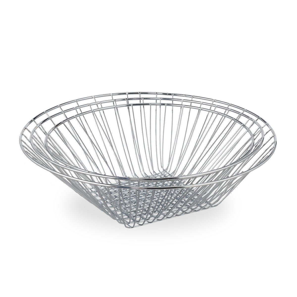 HÄNGEKORB - Silberfarben, Metall (28/73/28cm) - Relaxdays