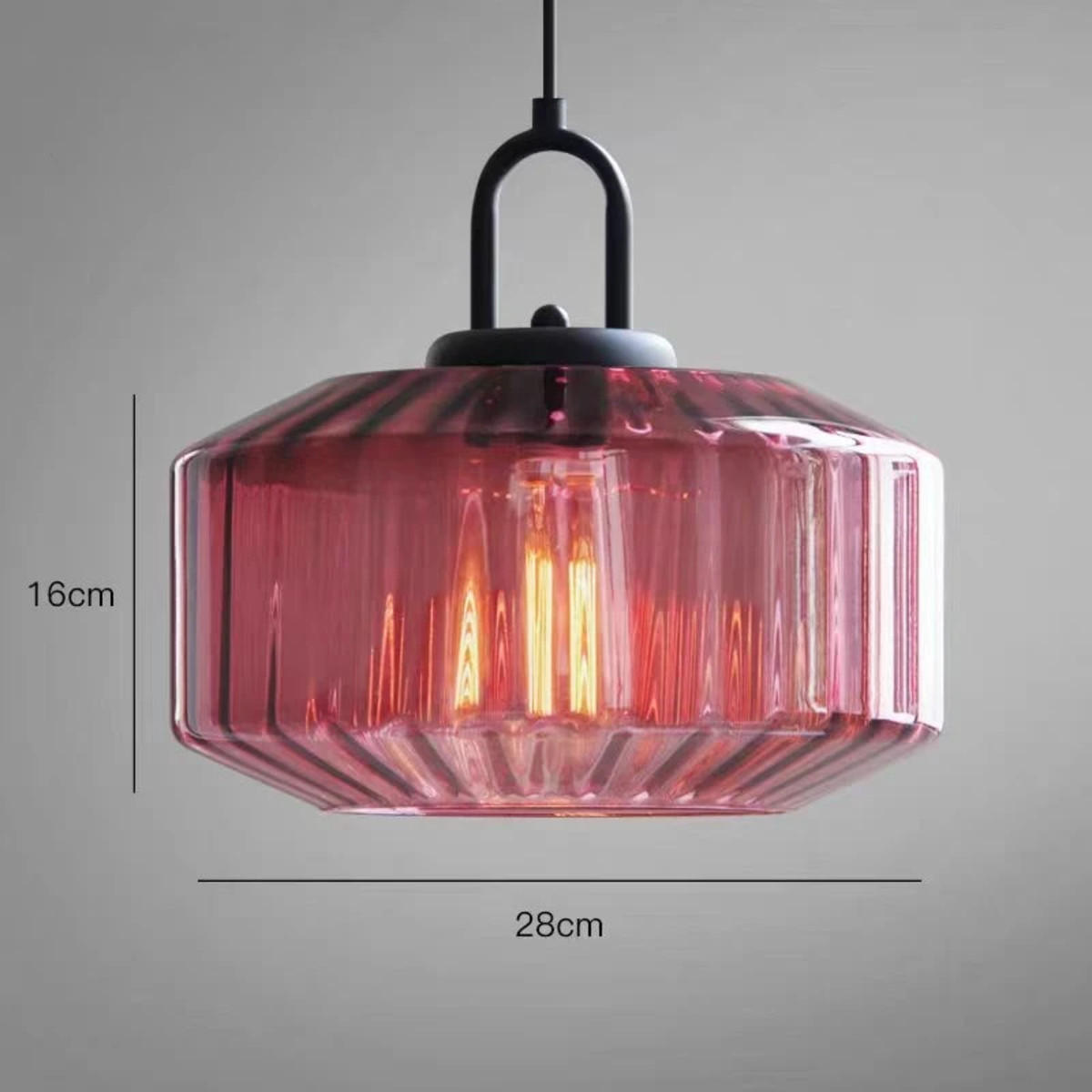 LED-HÄNGELEUCHTE Lila 4W 28/28/16-150 cm - Lila, Metall (28/28/16cm) - Authentics