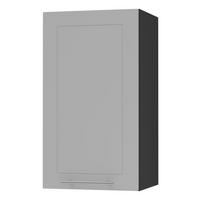 KÜCHENHÄNGESCHRANK Kvantum W2/40 Dust Grey Matt / Schwarz Matt 40 / 32,5 / 72cm - Schwarz/Grau, Holz/Holzwerkstoff (40/72/32.5cm) - Feldmann-Wohnen