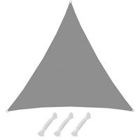 SONNENSEGEL 400/400 cm grau, dreieckig - Grau, Kunststoff (400/400cm) - Amanka
