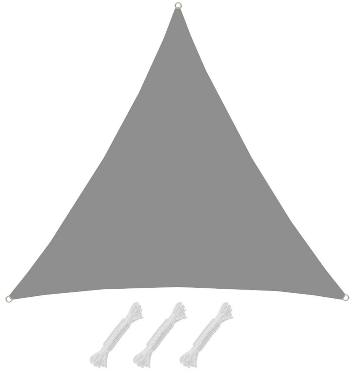 SONNENSEGEL 400/400 cm grau, dreieckig - Grau, Kunststoff (400/400cm) - Amanka