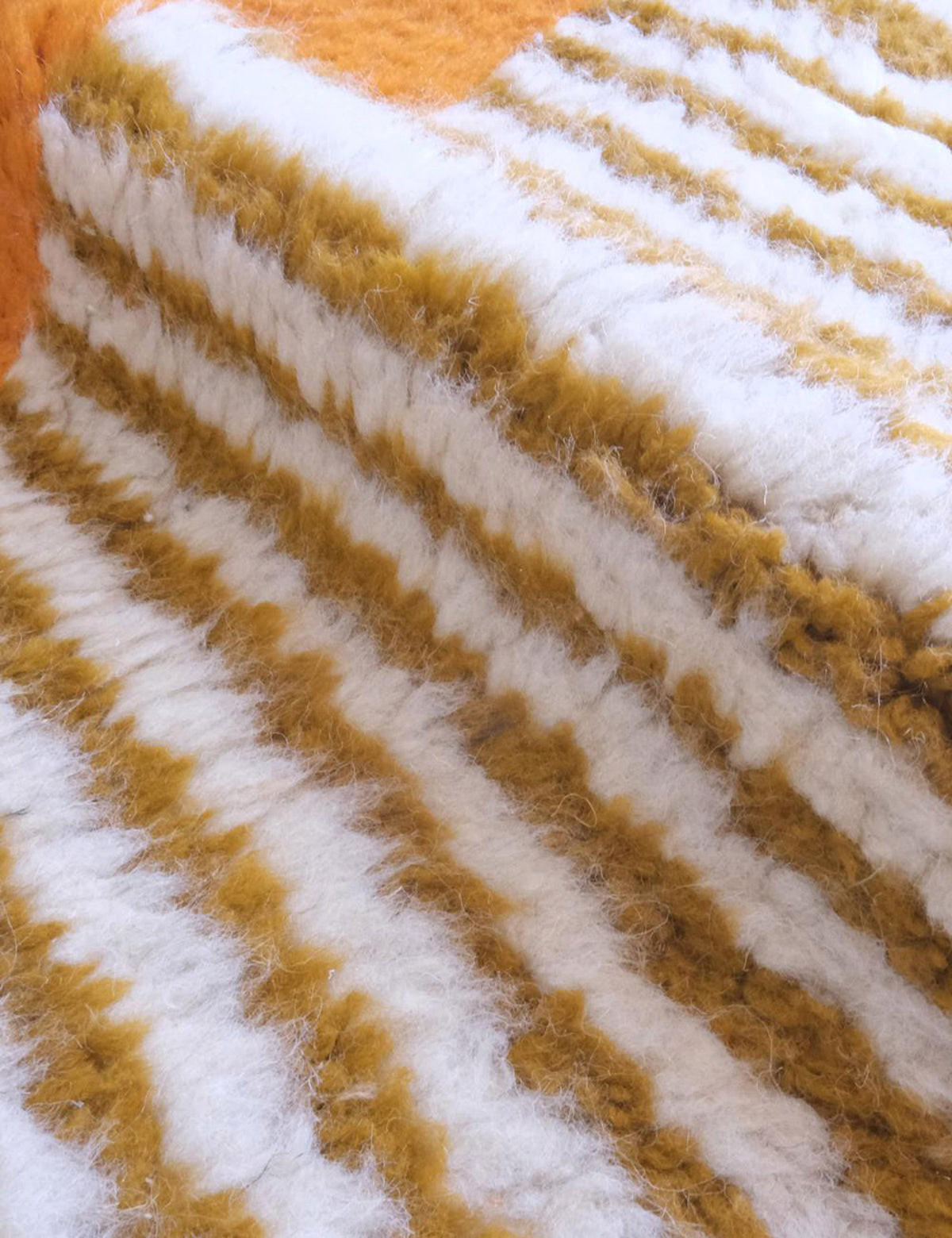 BERBERTEPPICH Wolle Ethno-Stil 97x 351 cm - Orange, Naturmaterialien (97/351cm) - AFK Living