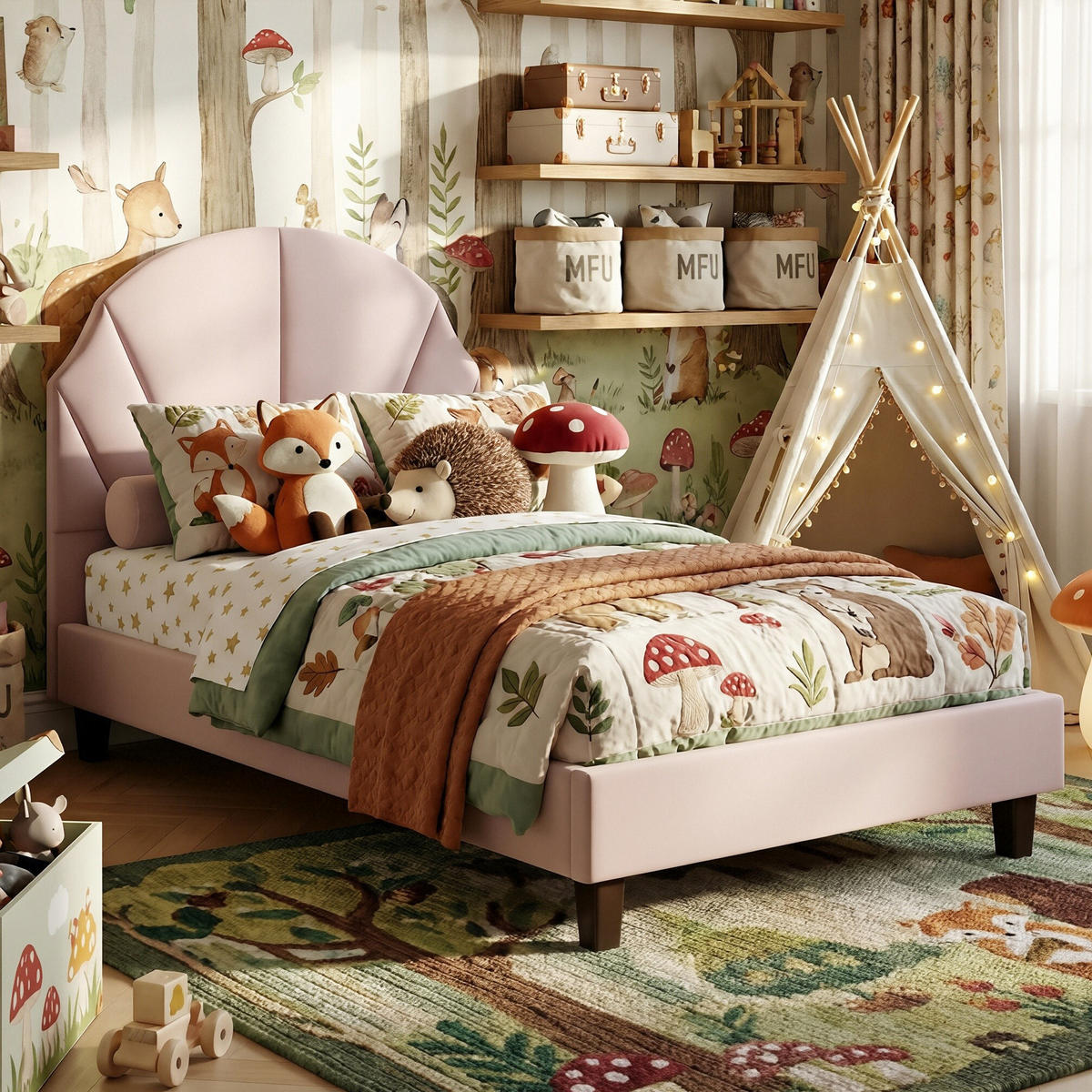 POLSTERBETT Klassisch mit Höhenverstellbarem Kopfteil 90/200 cm Samt Rosa - Pink, Textil (90/200cm) - Creahappy