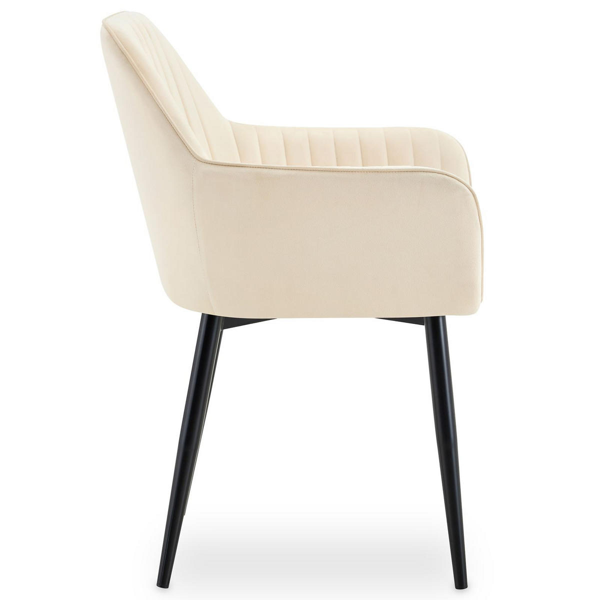 ESSZIMMERSTÜHLE SIENNA 2er-Set beige - Beige, Textil (58/86/58cm) - IDIMEX