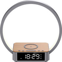 LED-LICHTWECKER Grau Ø 24 x 10 cm Kunststoff - Grau, Kunststoff (24/24/10cm) - Northpoint