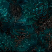 FOTOTAPETE Blumen 400 x 280 cm - Grün, Papier (400/280cm) - Sanders & Sanders