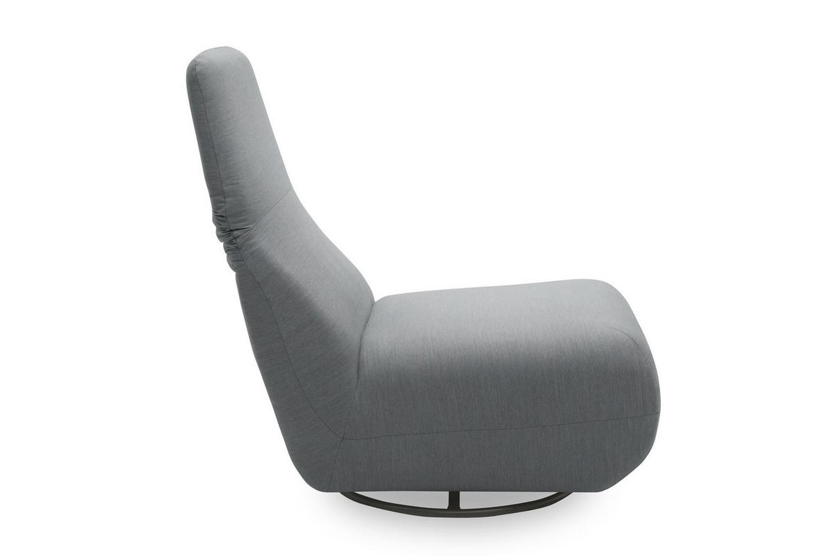 GARTENLOUNGE-RELAXSESSEL 2 Branwen 68x67x88 Outdoorbezug in dunkelgrau - Grau, Kunststoff (68/67/88cm) - 58aufmkessel