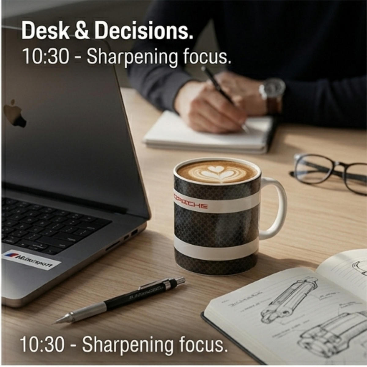 KAFFEEBECHER 919 Mehrfarbig Keramik 500ml - Rot/Schwarz, Keramik (0.5L) - Porsche